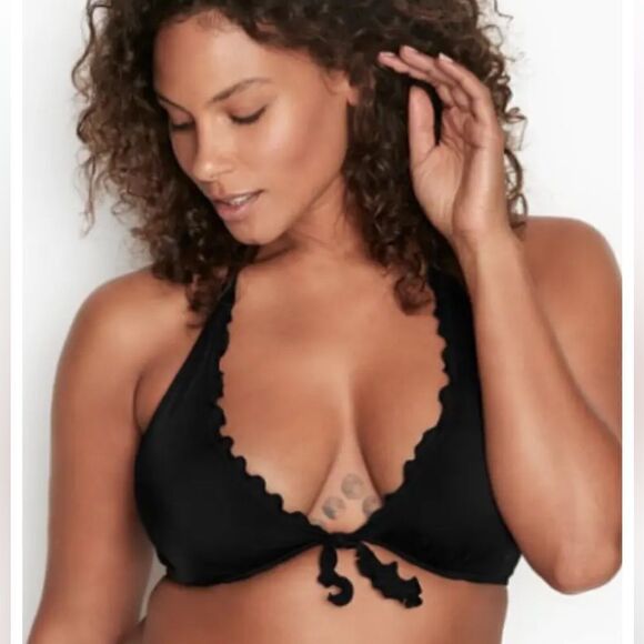 Victorias Secret Swim Capri Ruffle Bikini top Removable Push Up & Bottoms Set - Picture 5 of 5